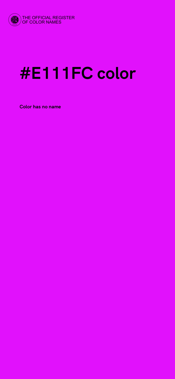 #E111FC color image