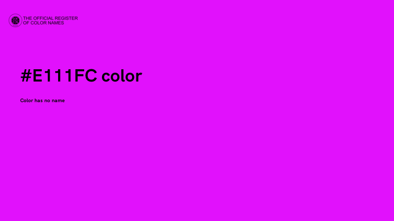 #E111FC color image