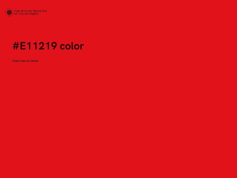 #E11219 color image