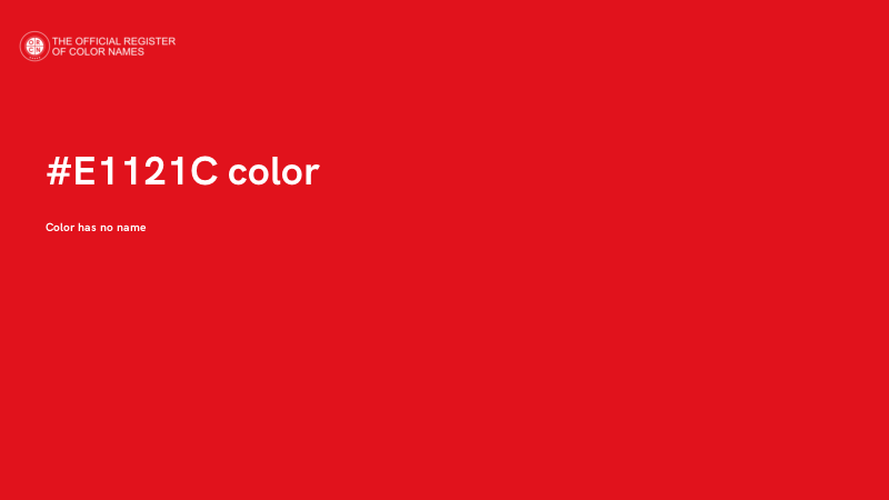 #E1121C color image