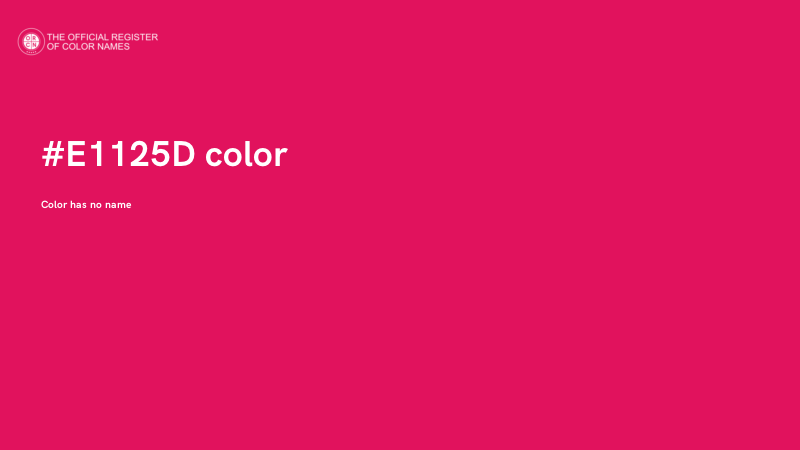 #E1125D color image
