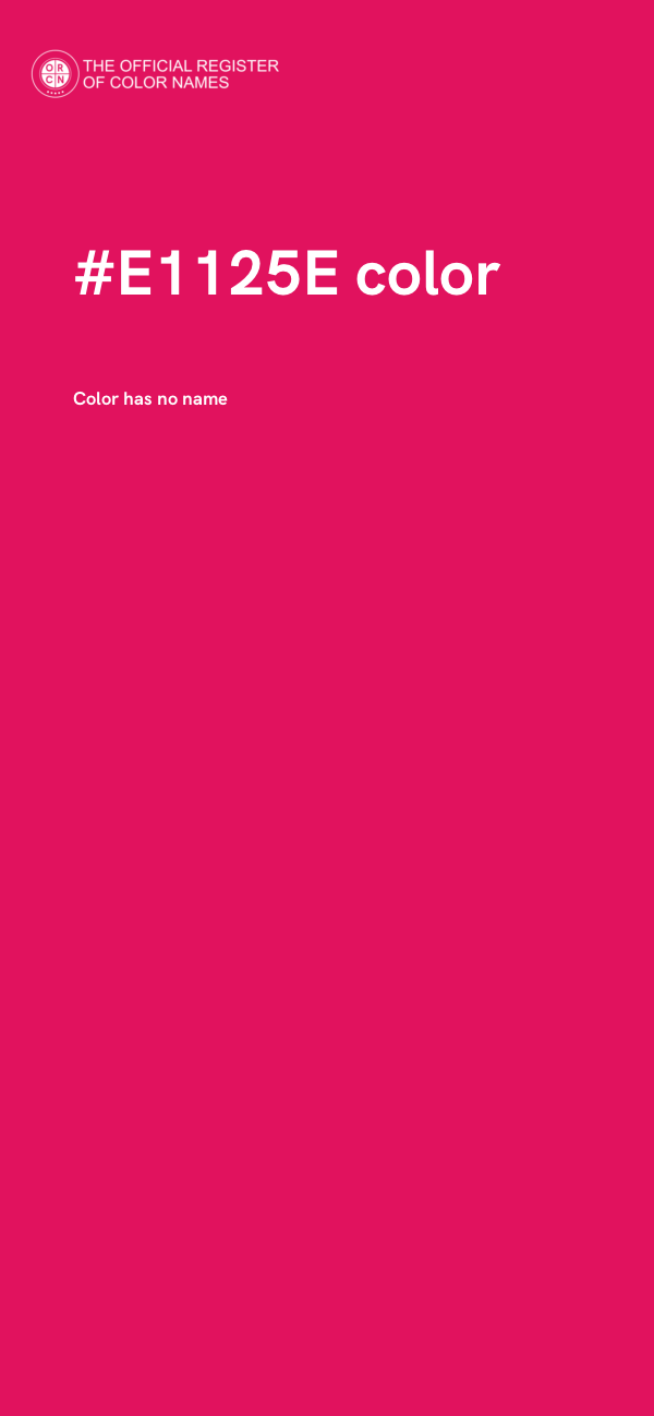 #E1125E color image