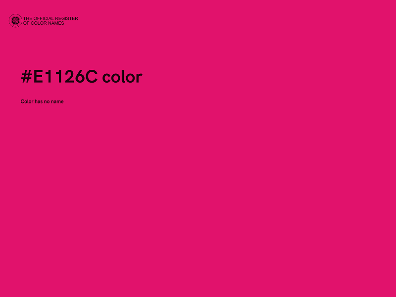 #E1126C color image