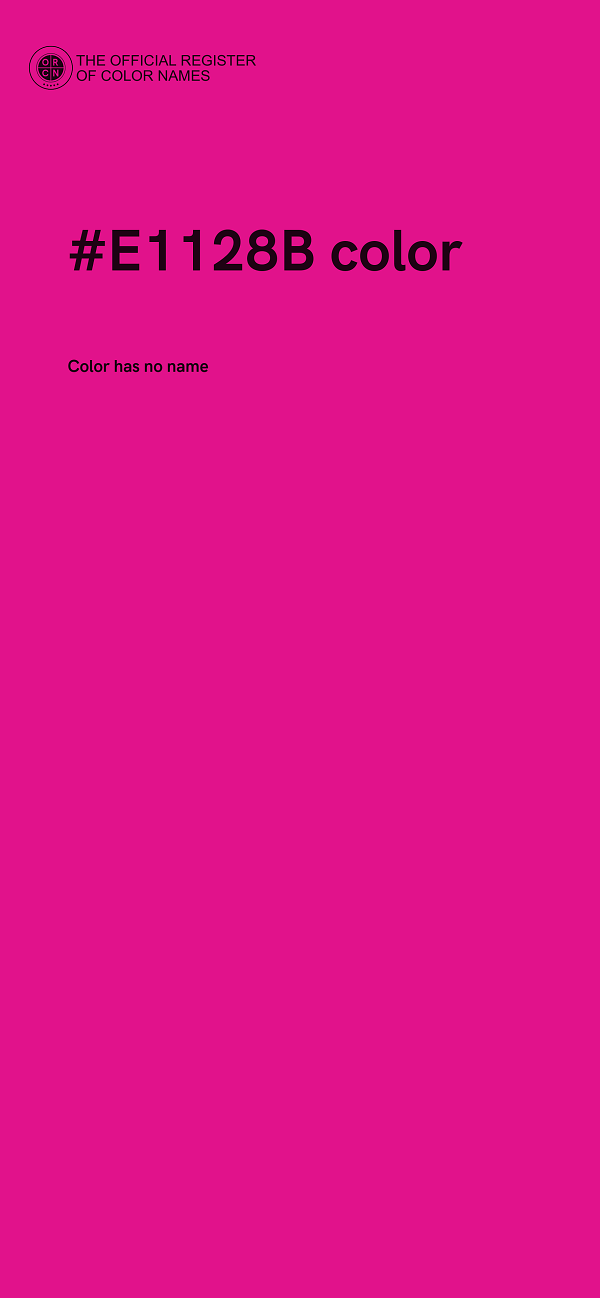#E1128B color image