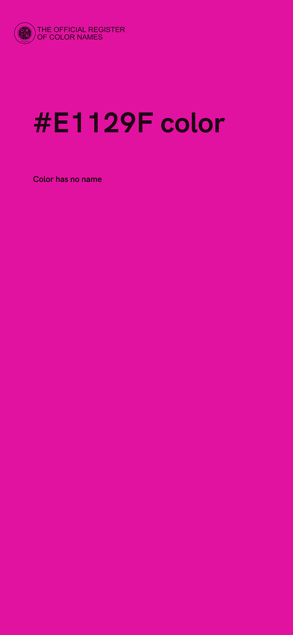 #E1129F color image