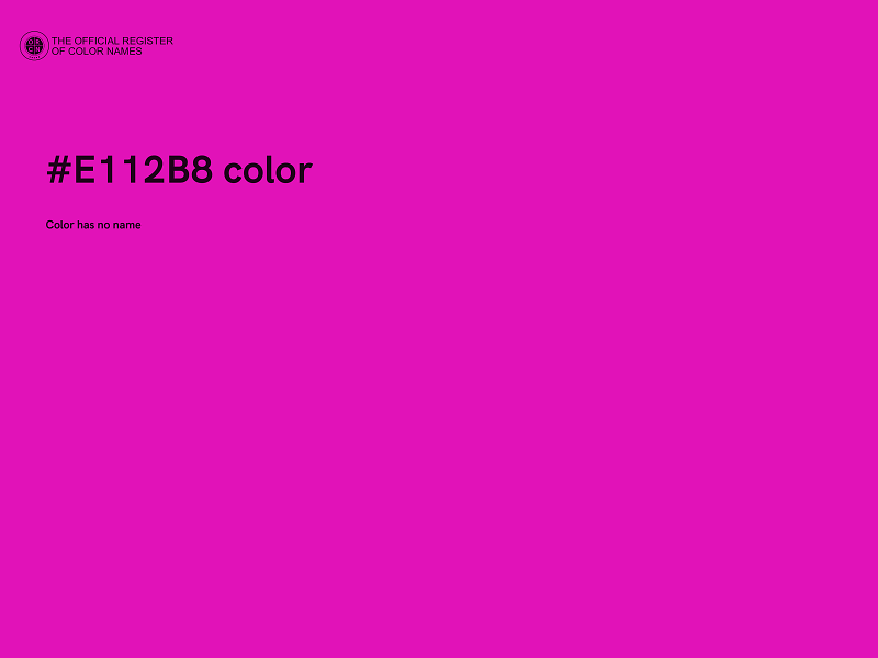 #E112B8 color image