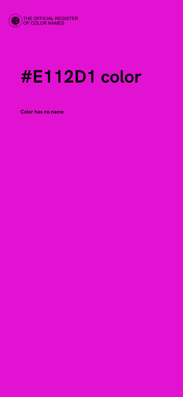 #E112D1 color image