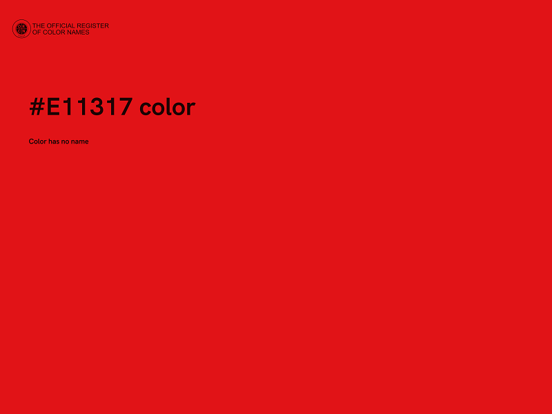 #E11317 color image