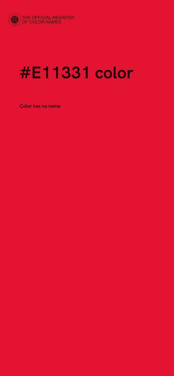 #E11331 color image