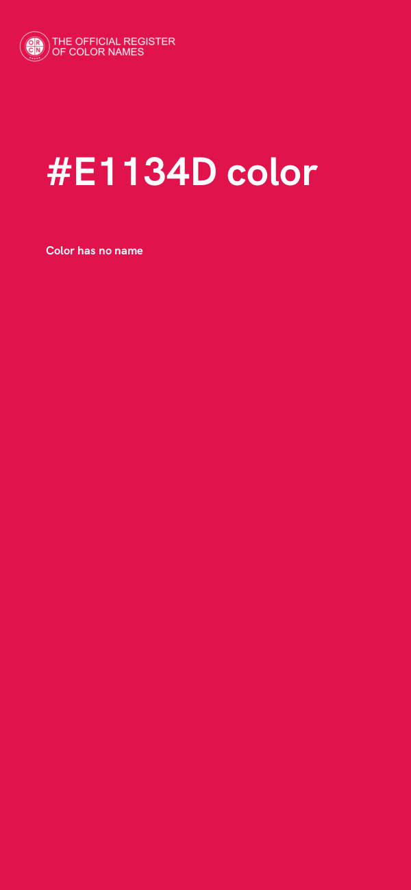 #E1134D color image