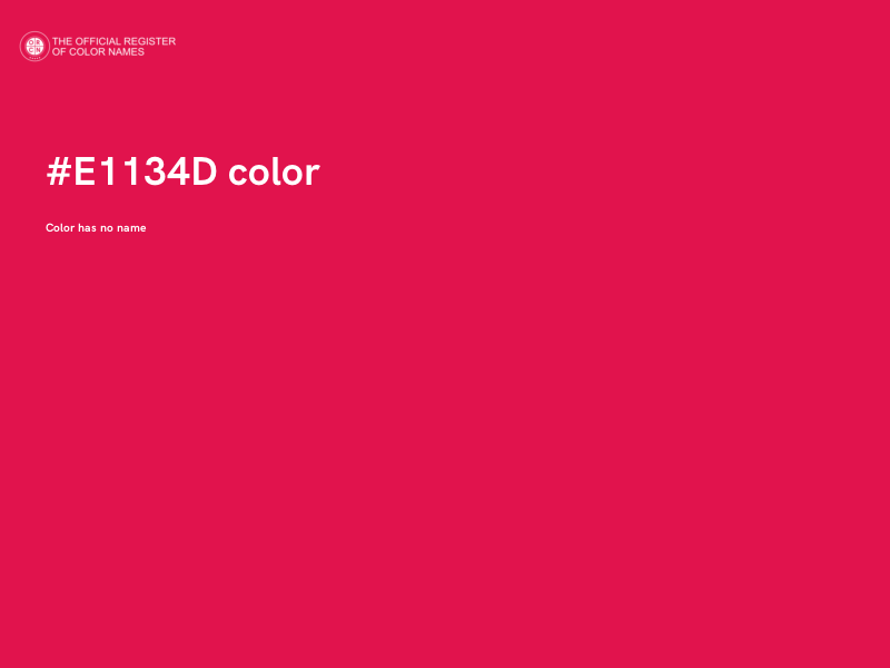 #E1134D color image