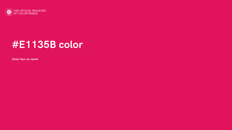 #E1135B color image