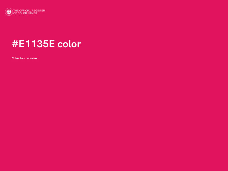 #E1135E color image