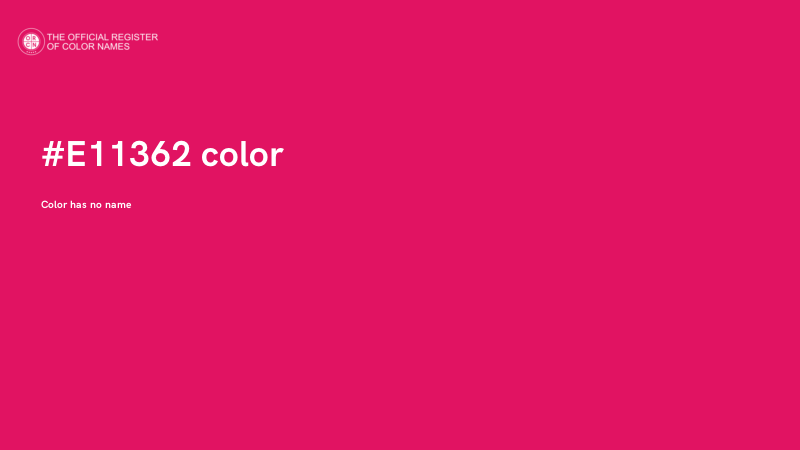 #E11362 color image