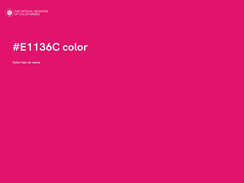 #E1136C color image