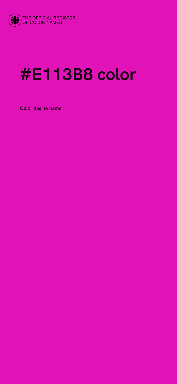 #E113B8 color image