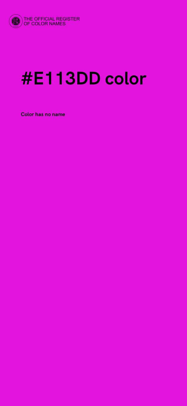 #E113DD color image