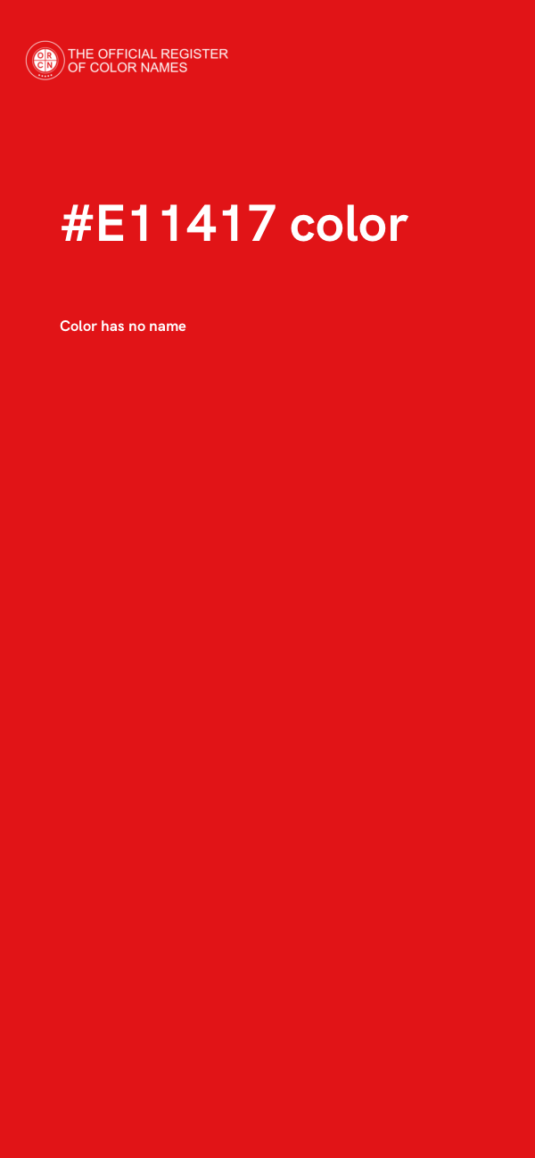 #E11417 color image