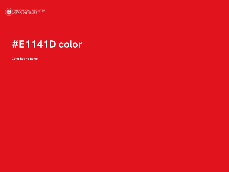 #E1141D color image