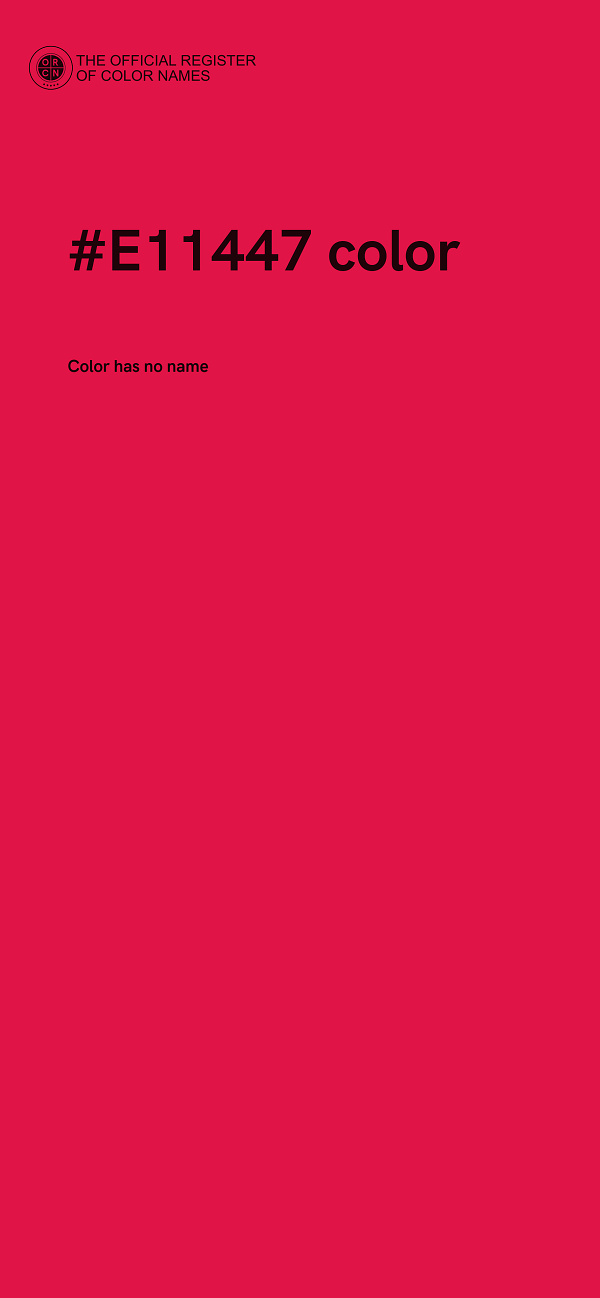 #E11447 color image