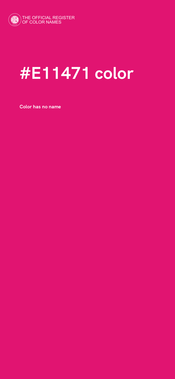#E11471 color image