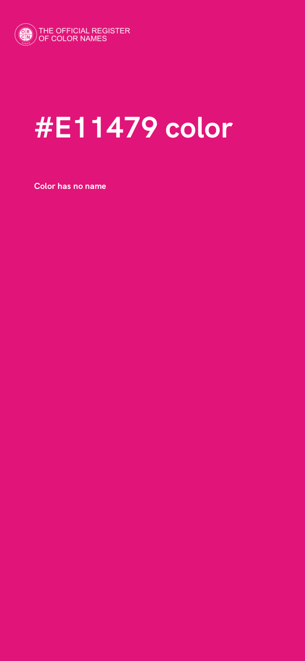 #E11479 color image