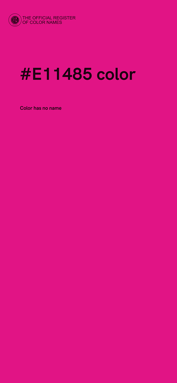 #E11485 color image