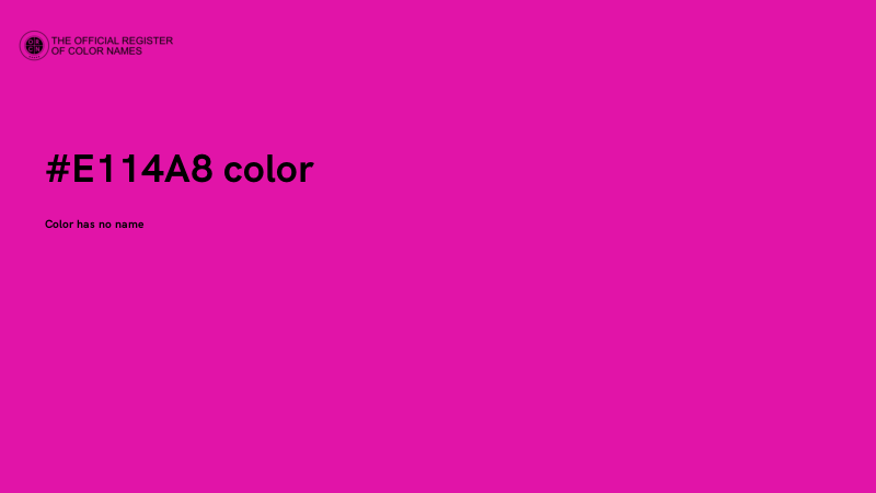 #E114A8 color image
