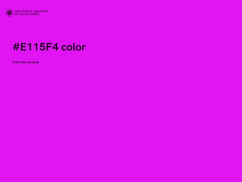 #E115F4 color image