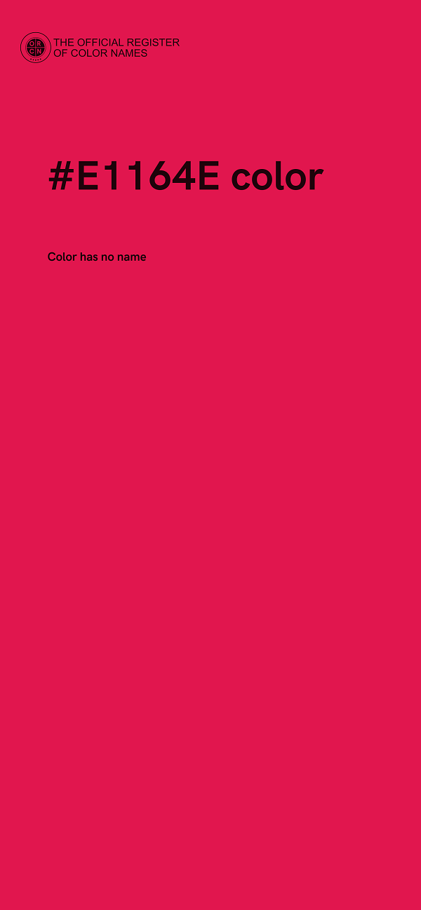 #E1164E color image