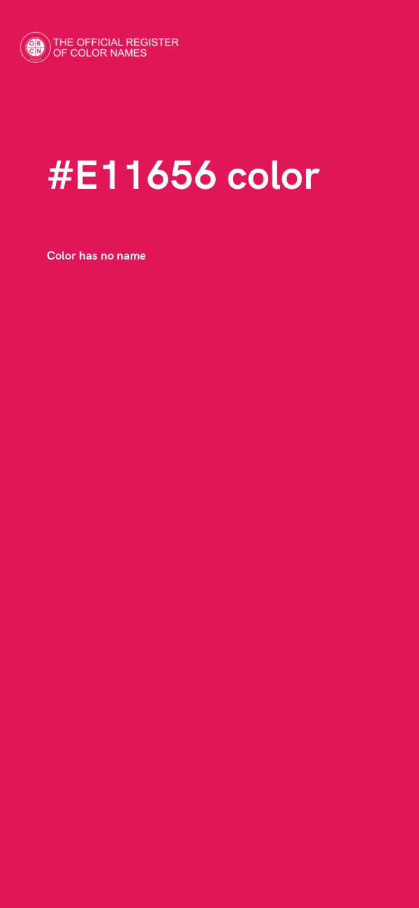 #E11656 color image