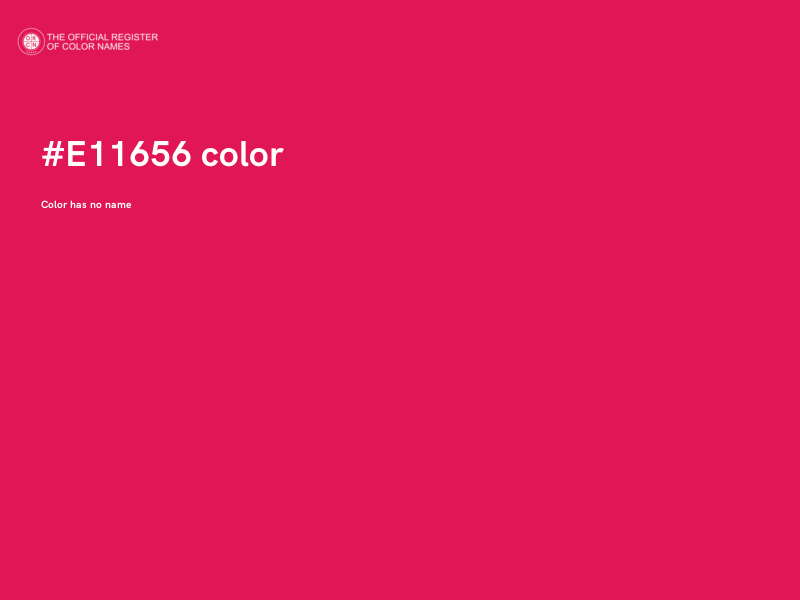 #E11656 color image