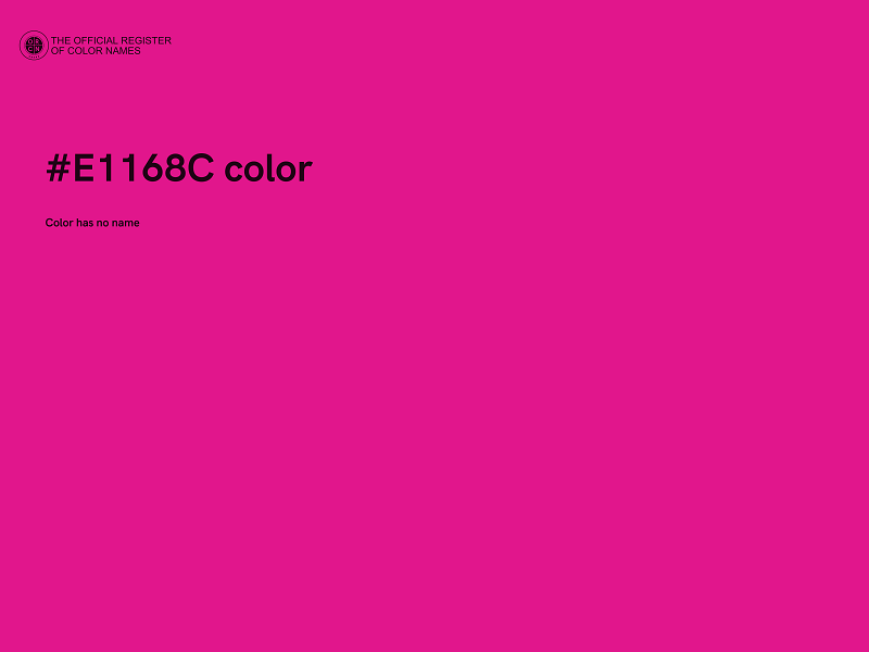 #E1168C color image