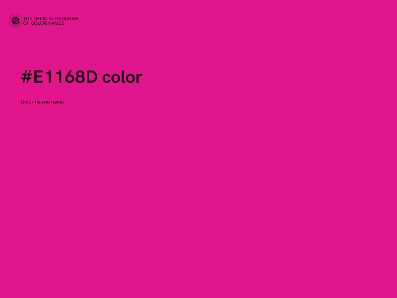 #E1168D color image