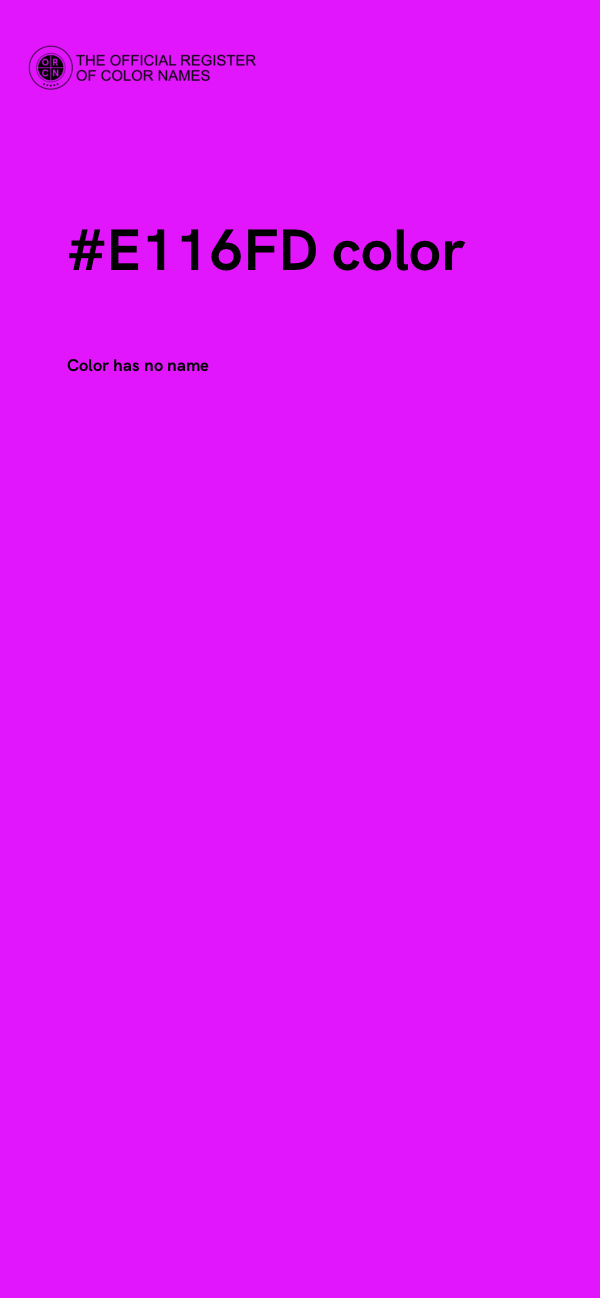 #E116FD color image