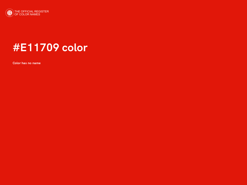 #E11709 color image