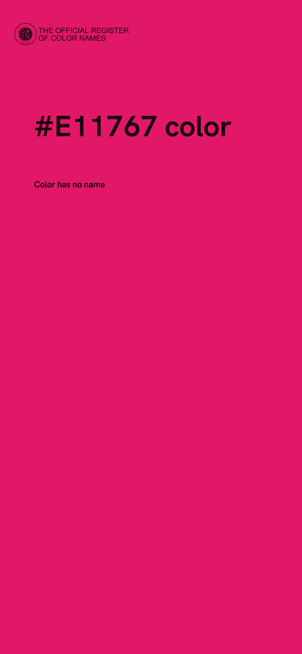 #E11767 color image