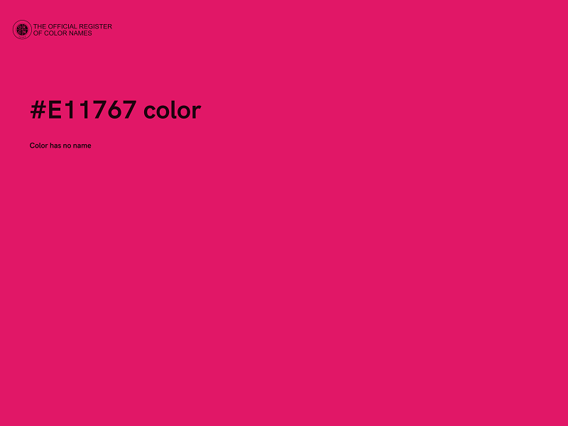 #E11767 color image
