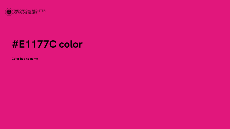 #E1177C color image