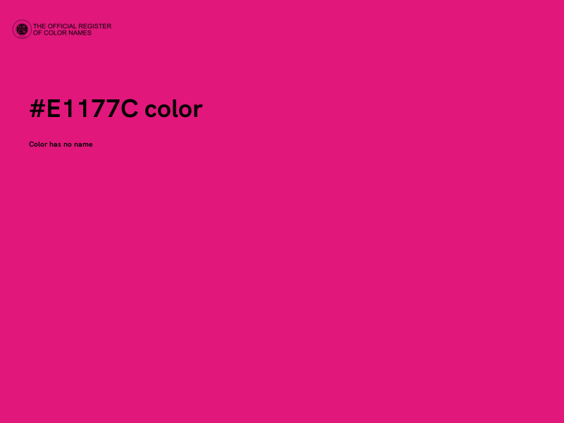 #E1177C color image