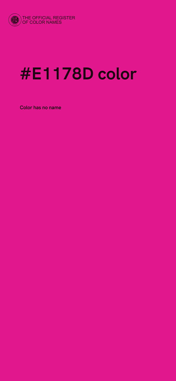 #E1178D color image