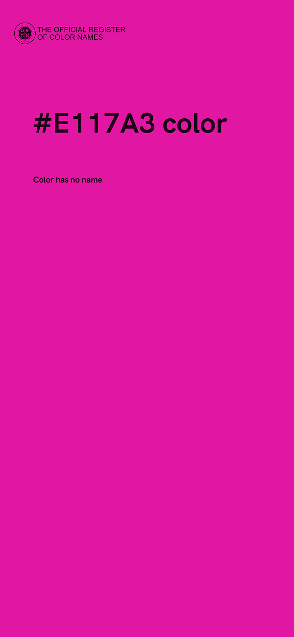 #E117A3 color image