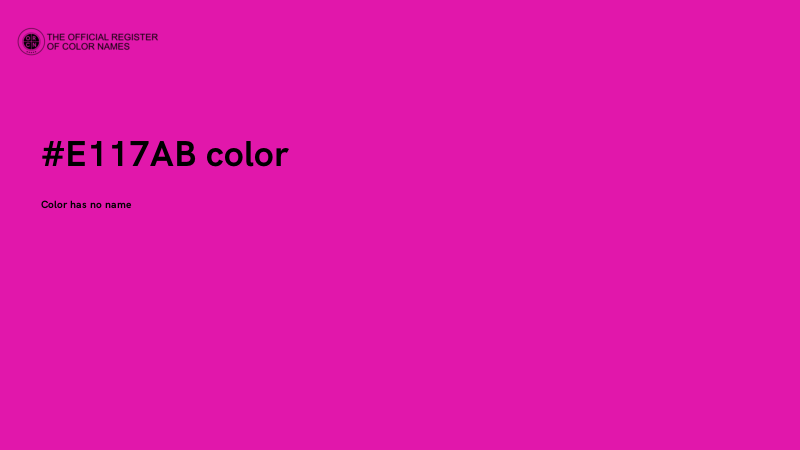 #E117AB color image