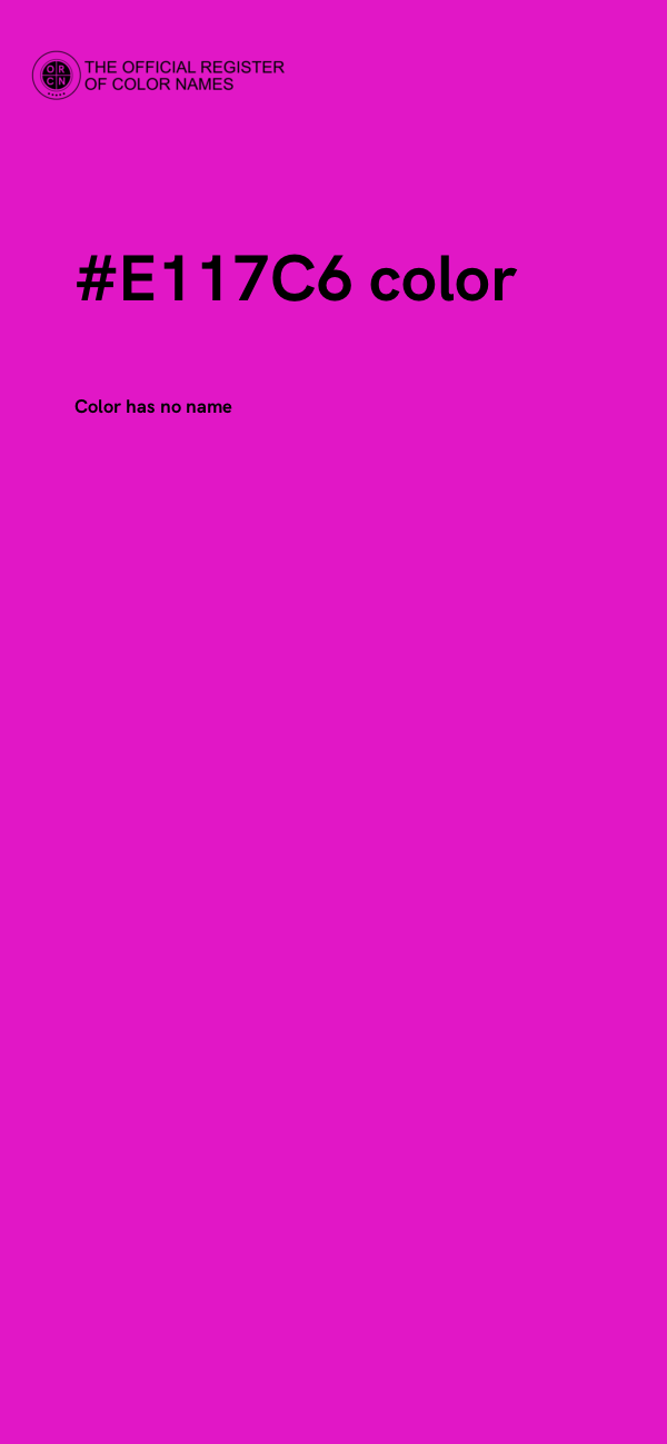 #E117C6 color image