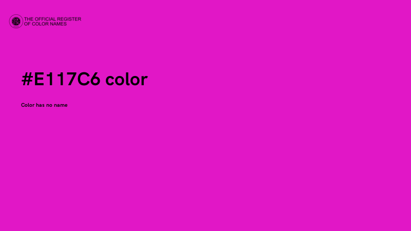 #E117C6 color image