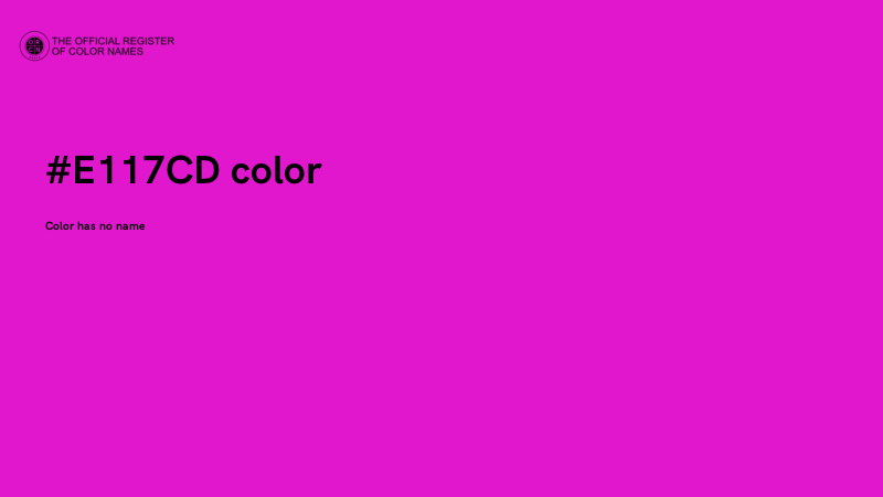 #E117CD color image