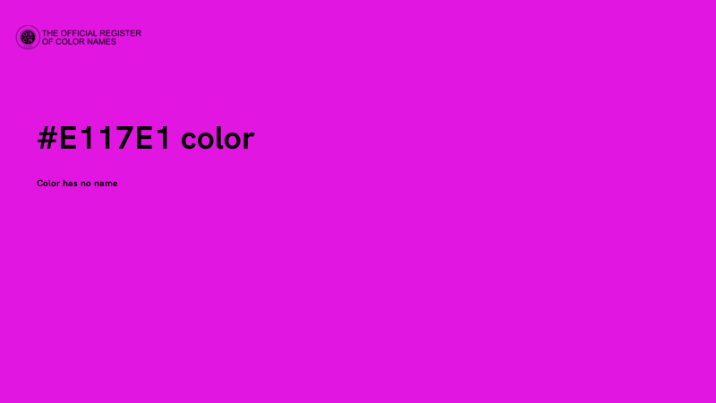 #E117E1 color image