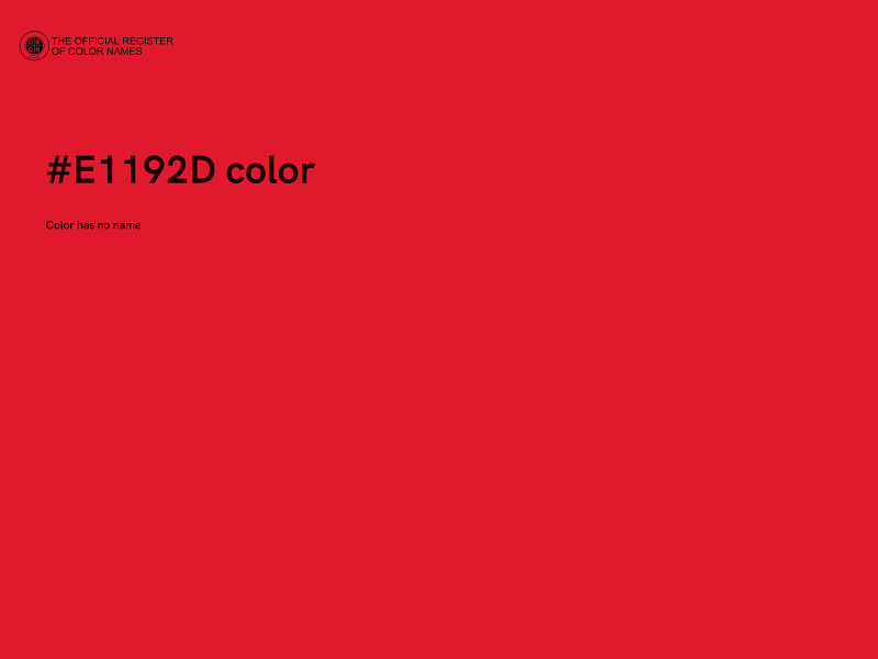 #E1192D color image