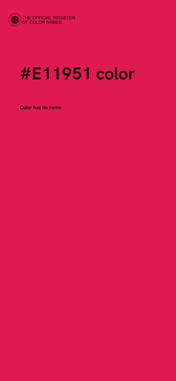 #E11951 color image