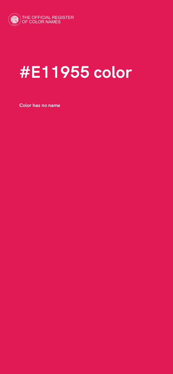 #E11955 color image